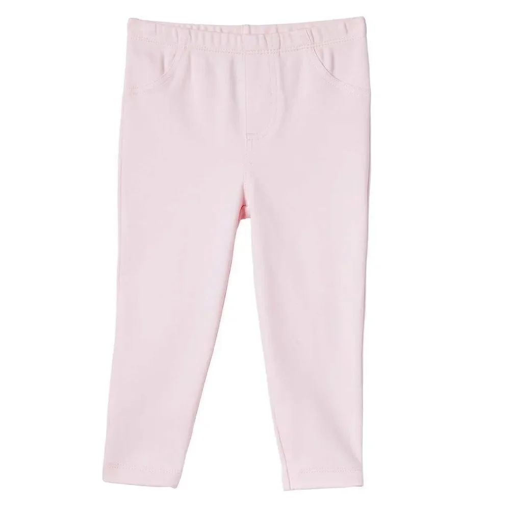 NEW! CARTER’S Girls 4 Pc Happy Peplum Bodysuit Pant Set- Pink, Grey & Blue Denim